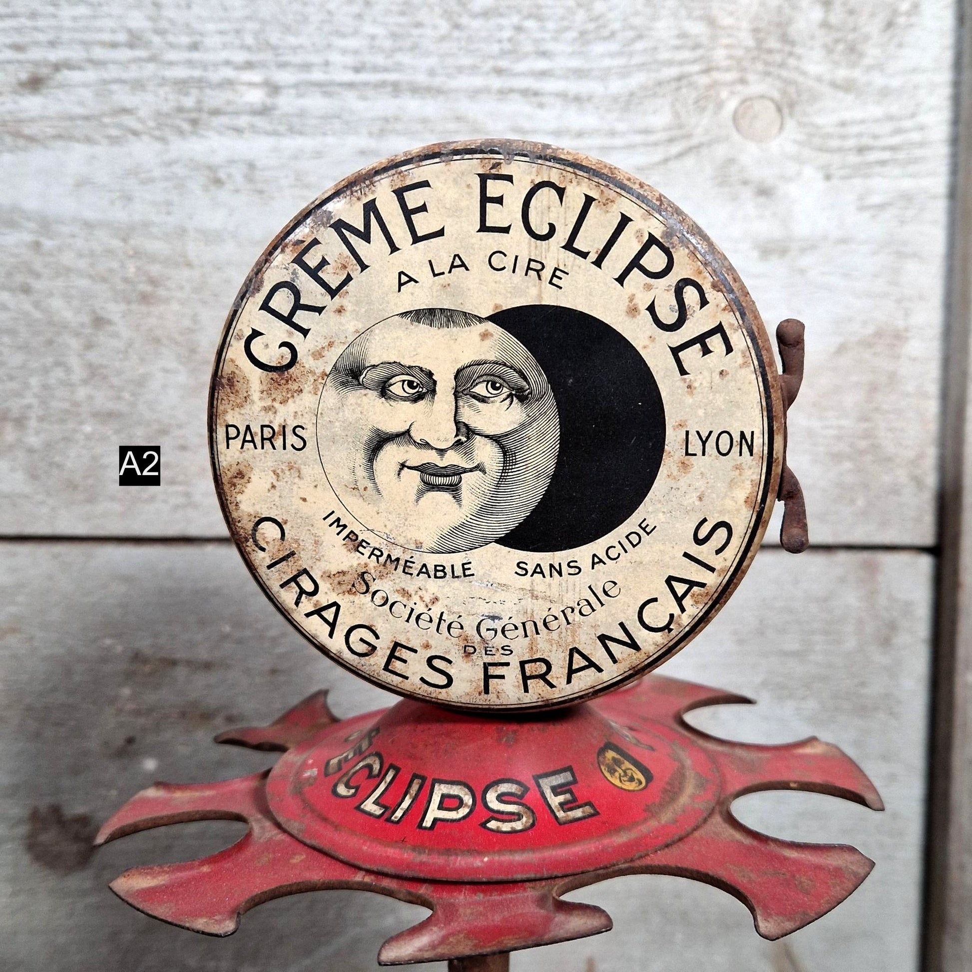 présentoir publicitaire eclipse rouge 1930