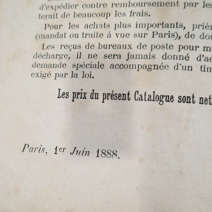Rare catalogue illustré « Appareils électriques » - Radiguet - 1888