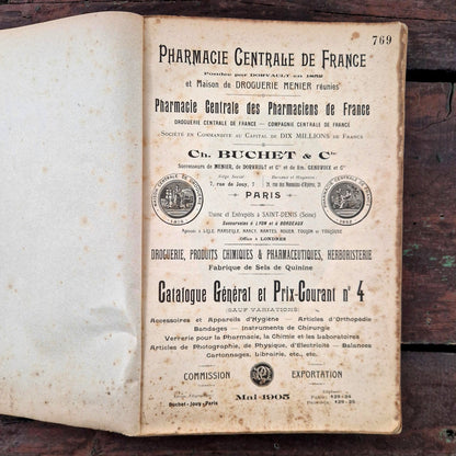prix courant pharmacie ancienne
