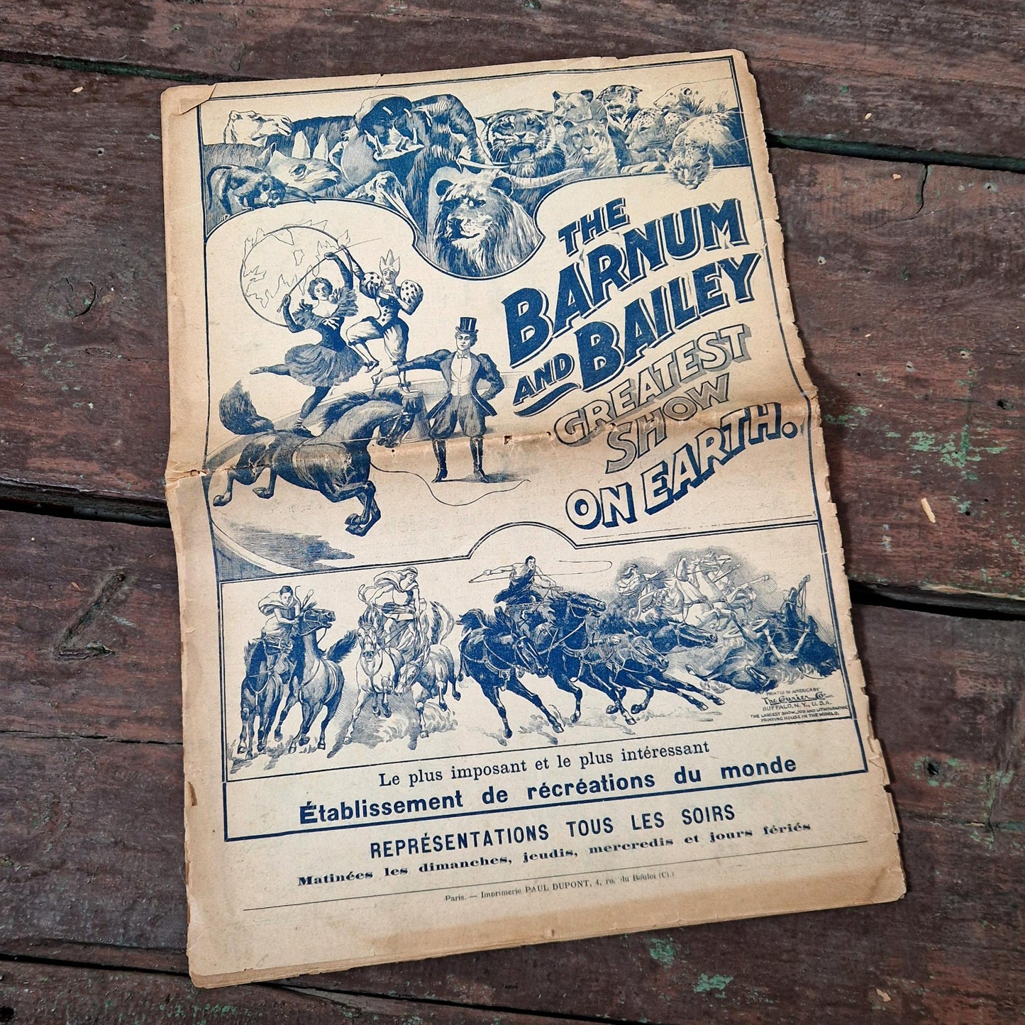 programme original barnum et bailey 1901