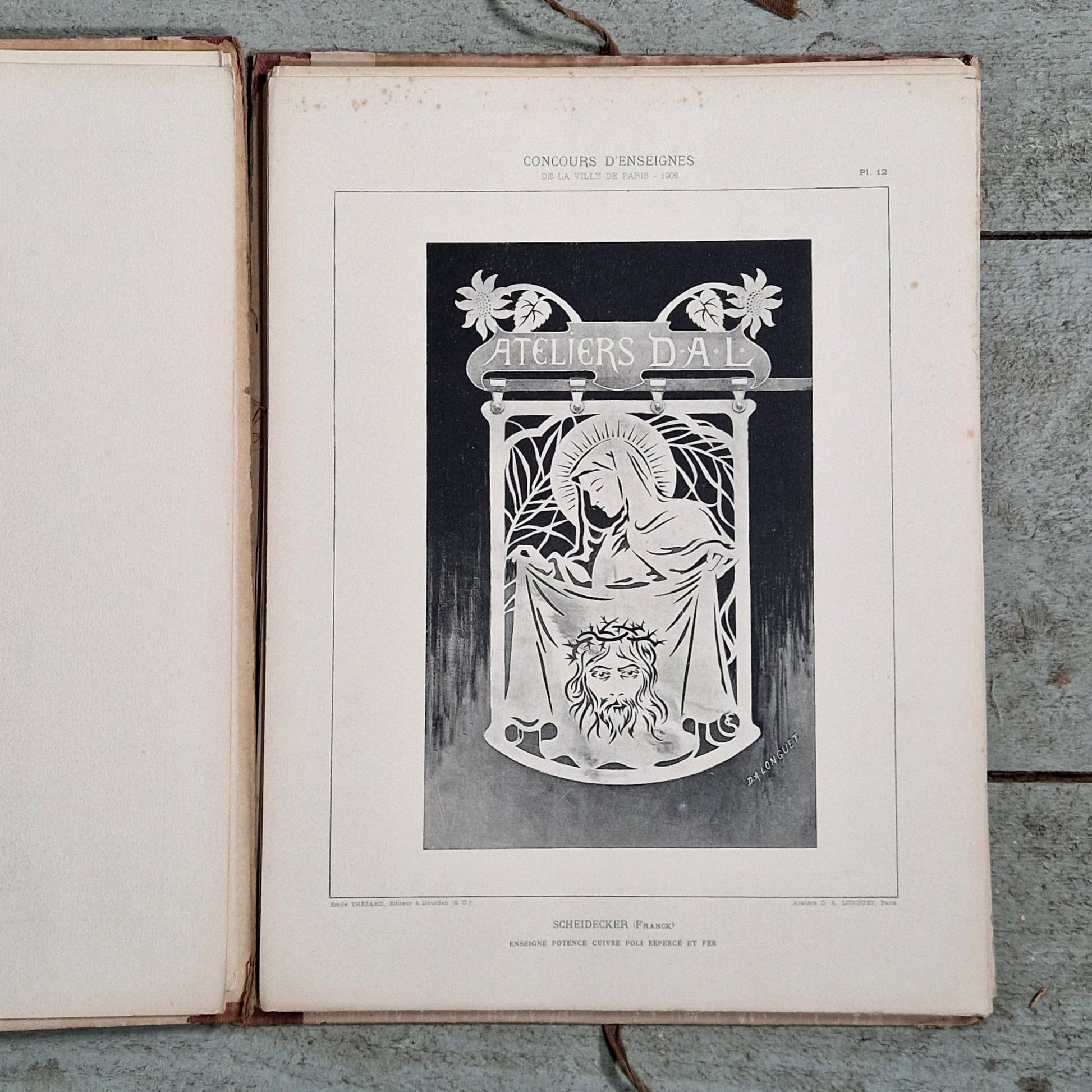 projets d'enseignes paris 1902 willette robida