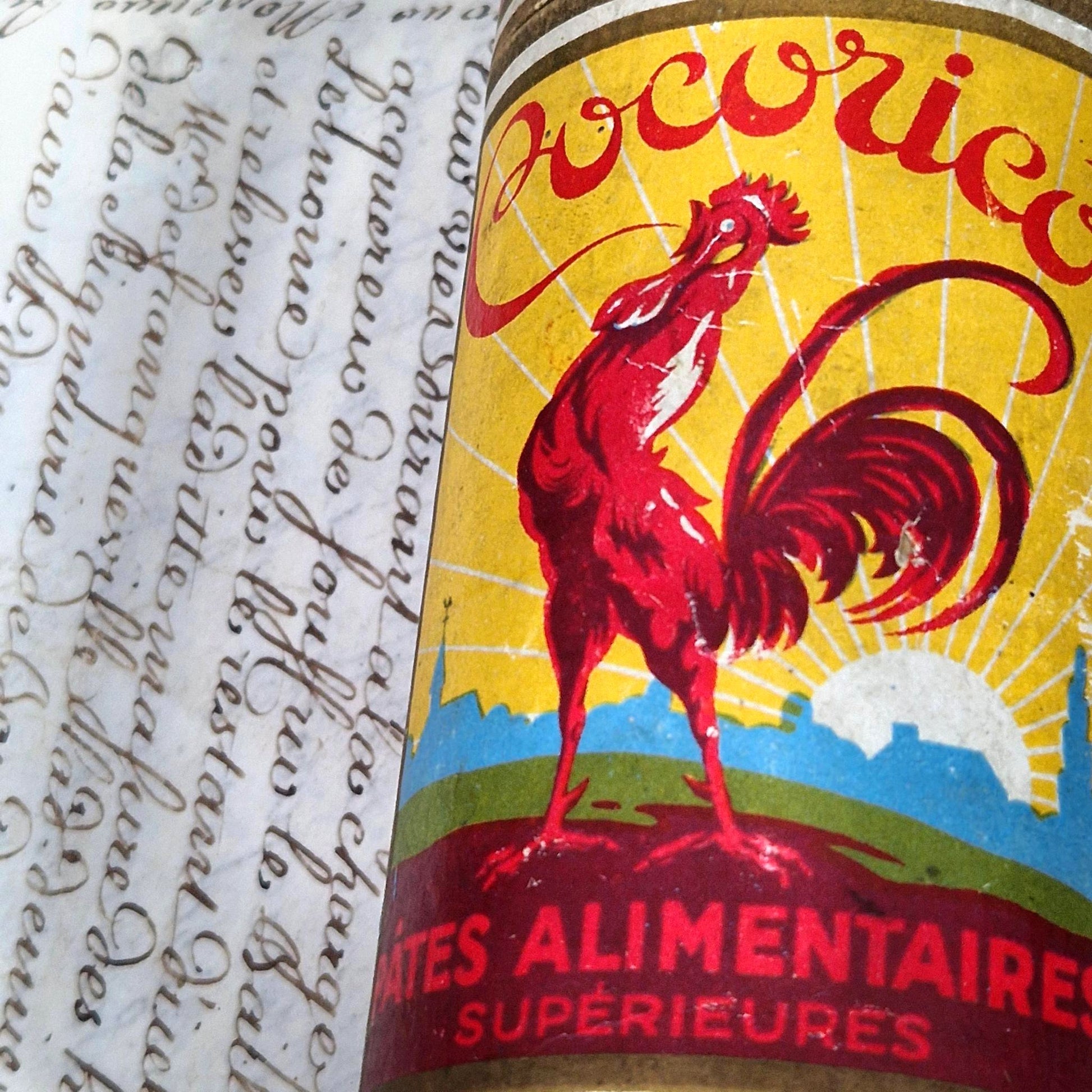 publicite alimentaire coq francais vintage