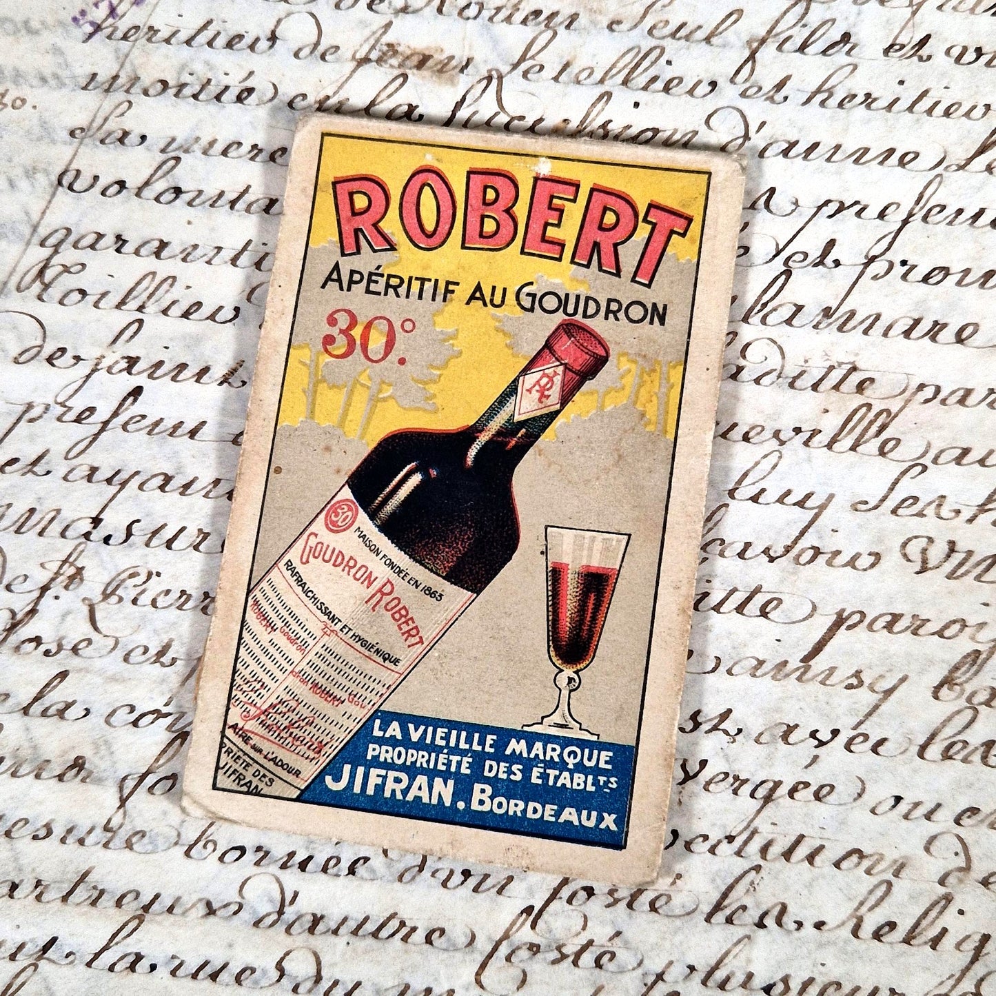 publicite ancienne jifran bordeaux