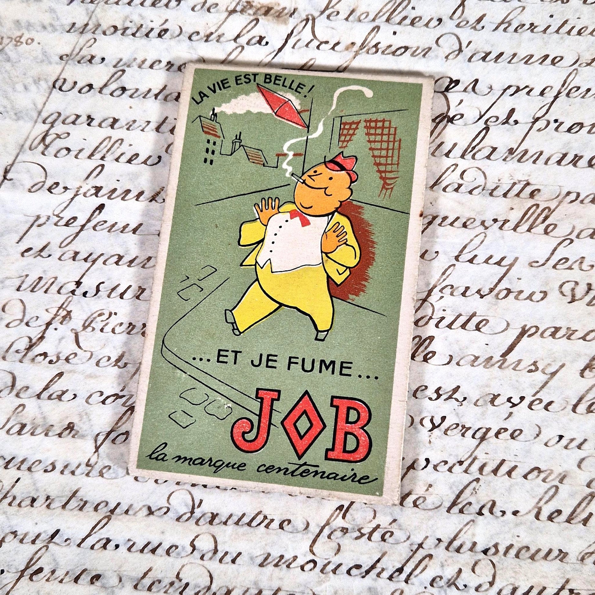 publicite ancienne papier a cigarette job
