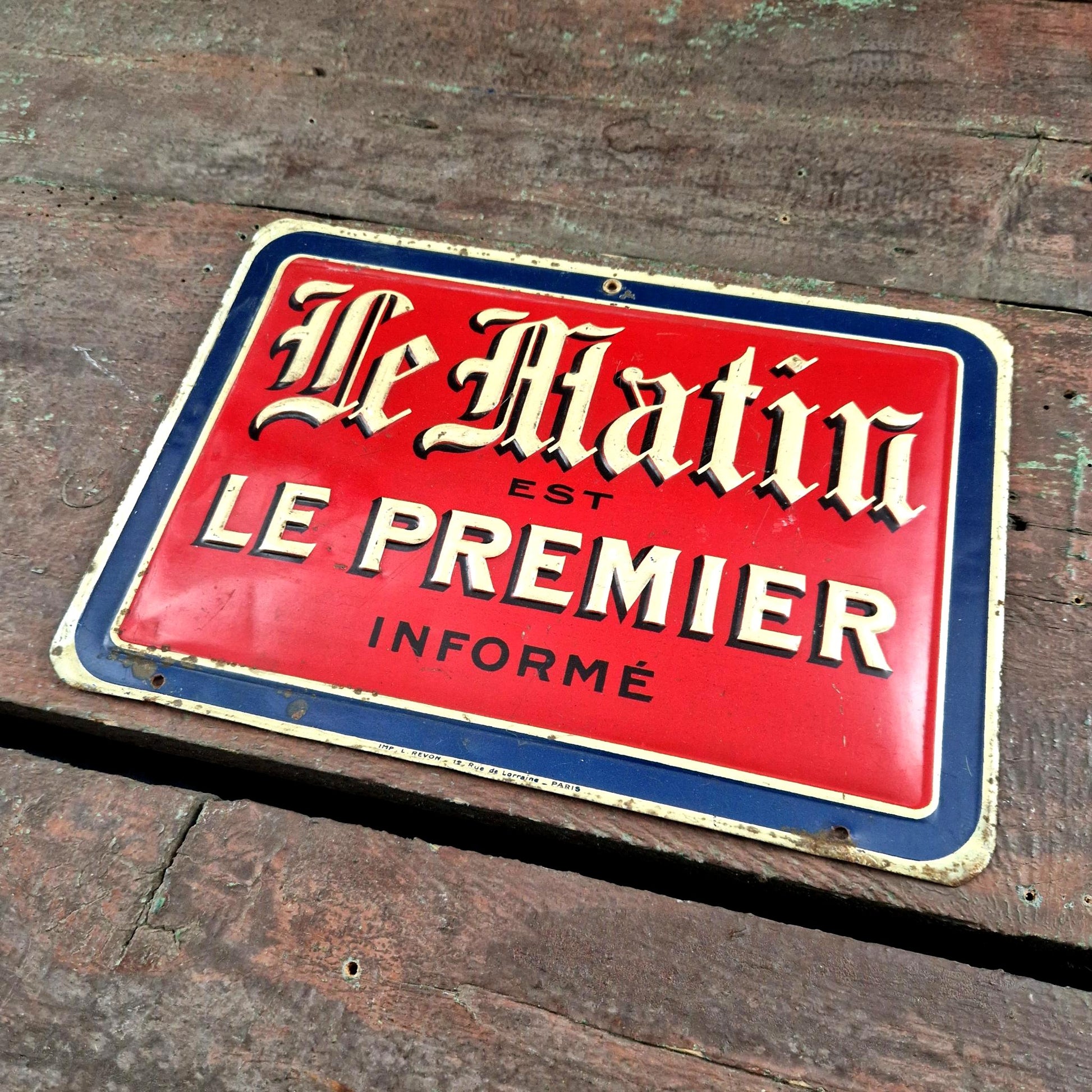 publicite ancienne presse paris