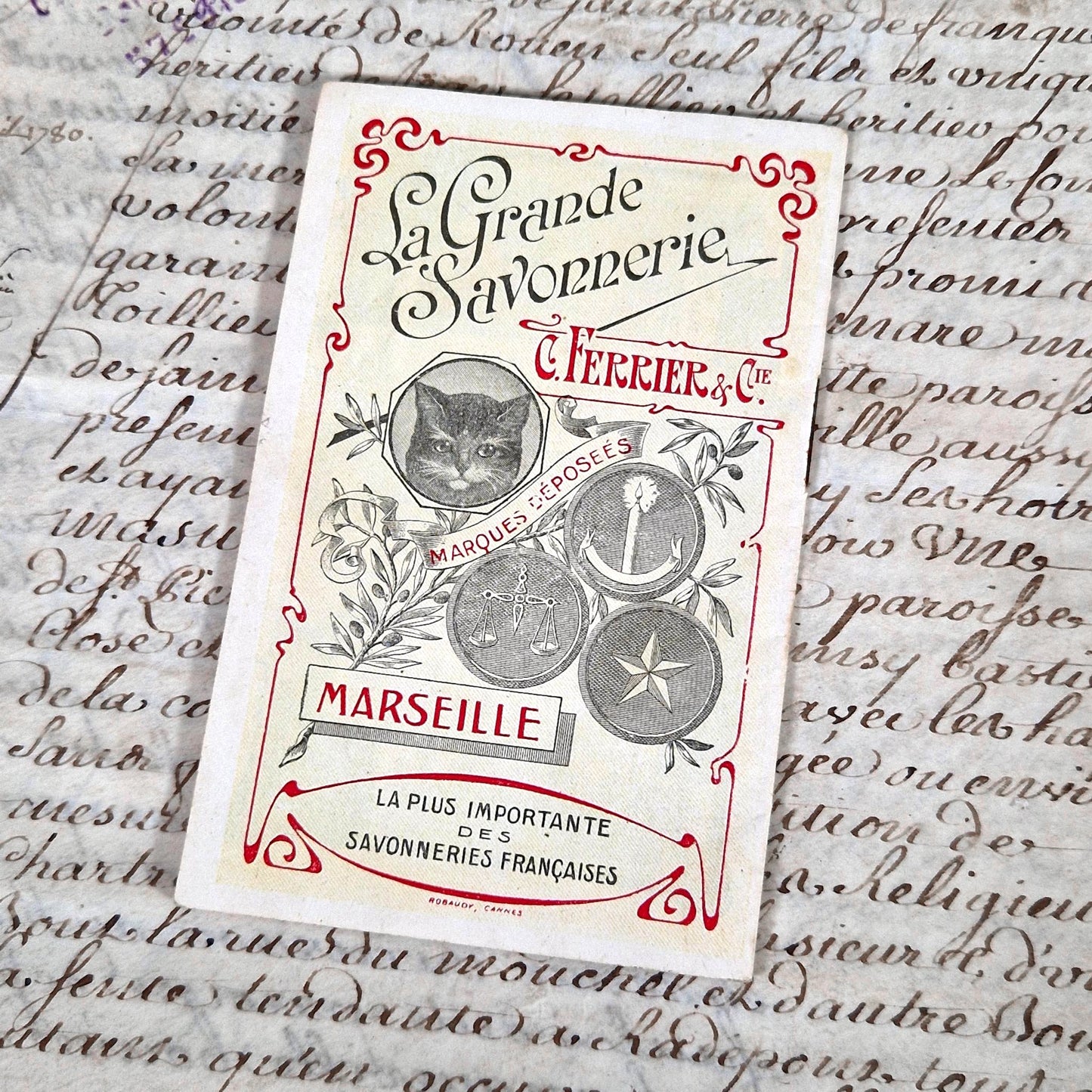 publicite ancienne savonnerie ferrier marseille