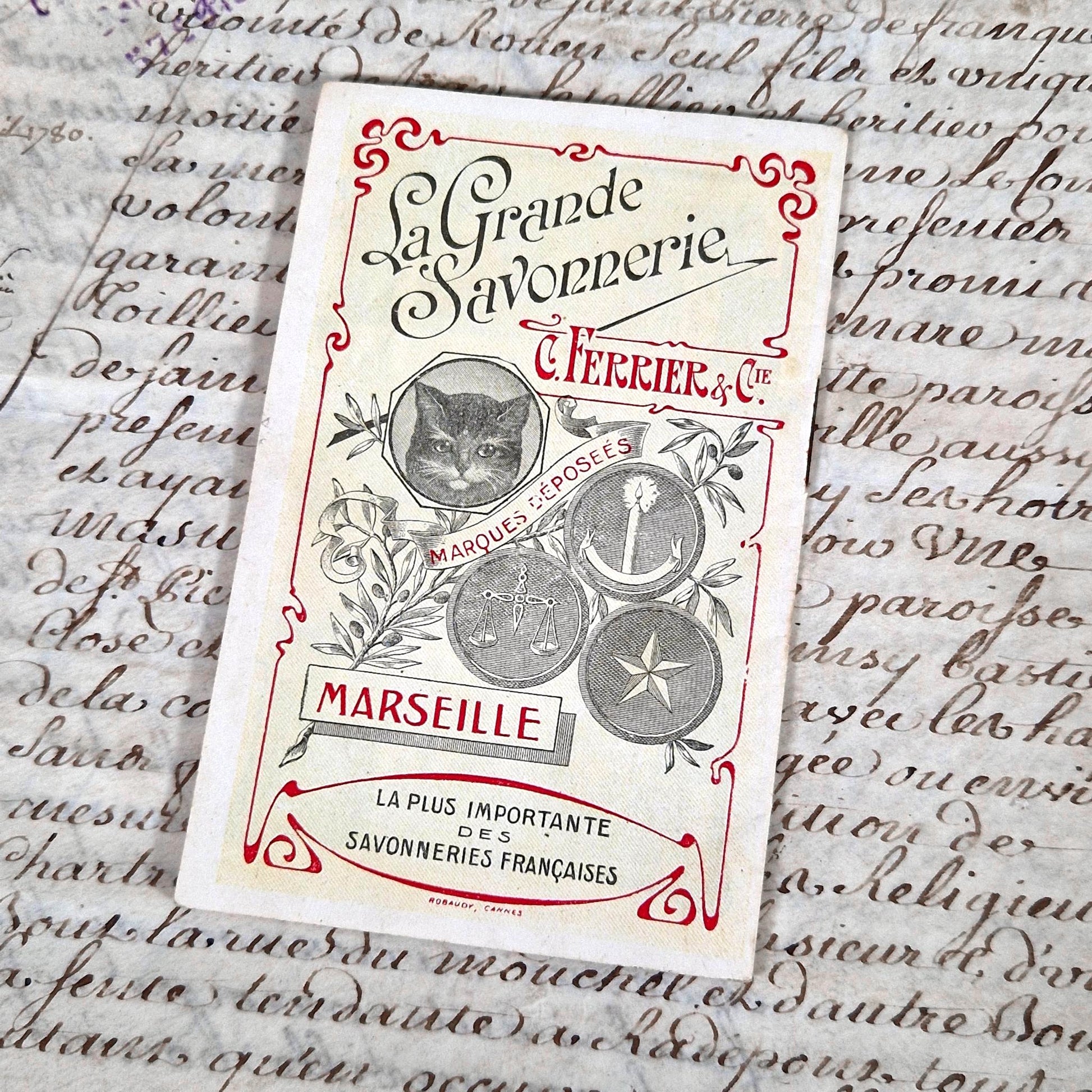 publicite ancienne savonnerie ferrier marseille