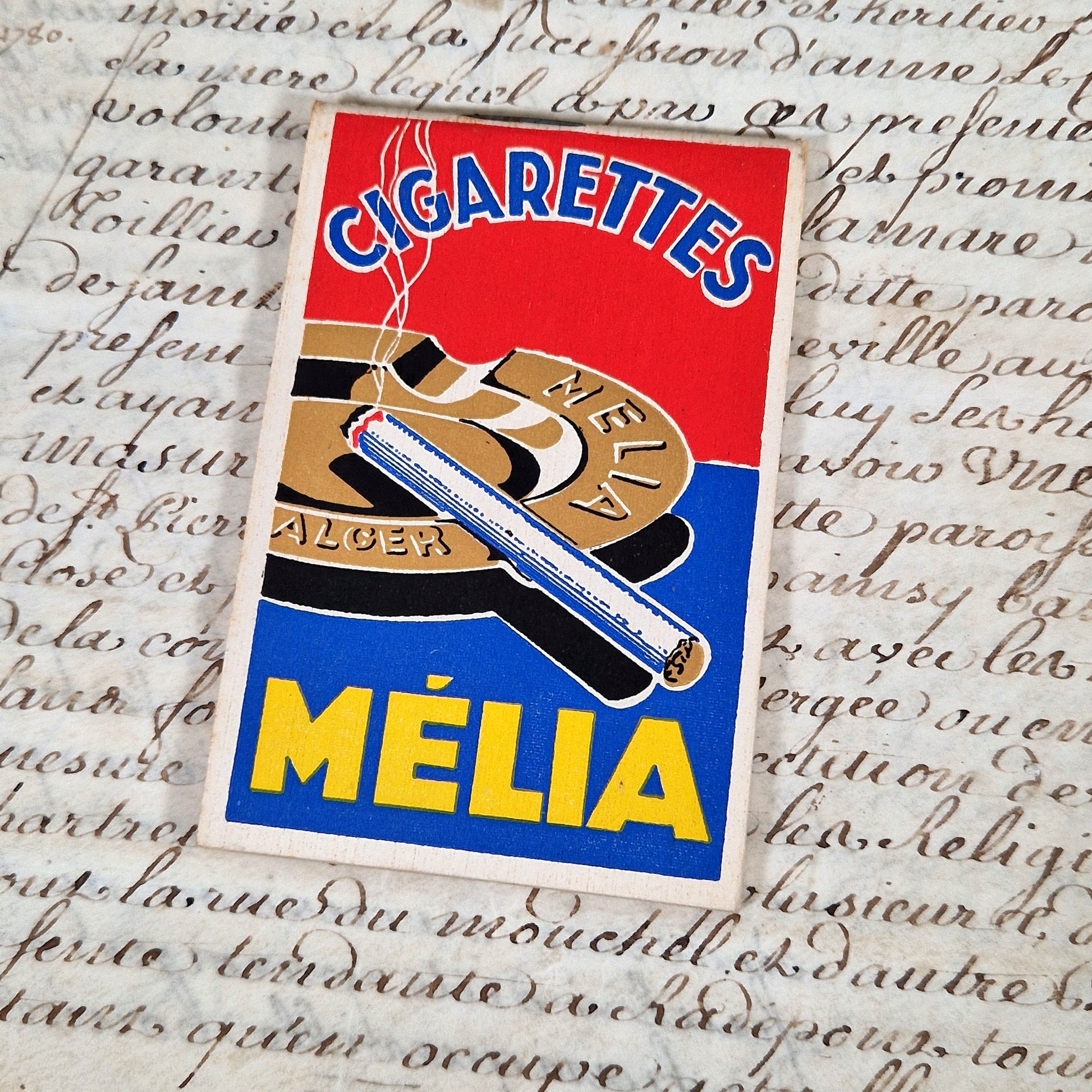 publicite ancienne tabac melia alger