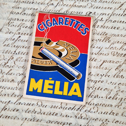 publicite ancienne tabac melia alger