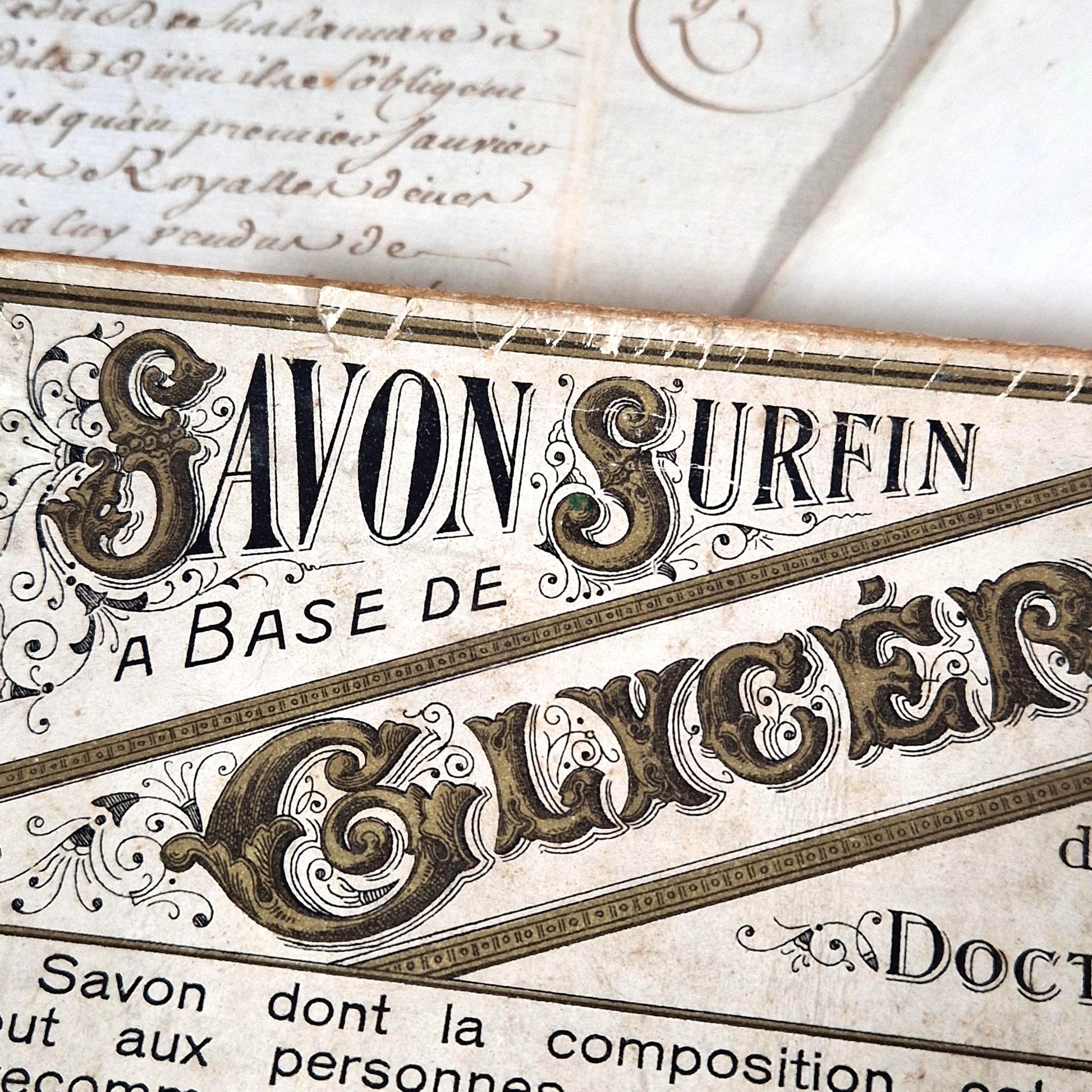 publicite ancienne typographie savon