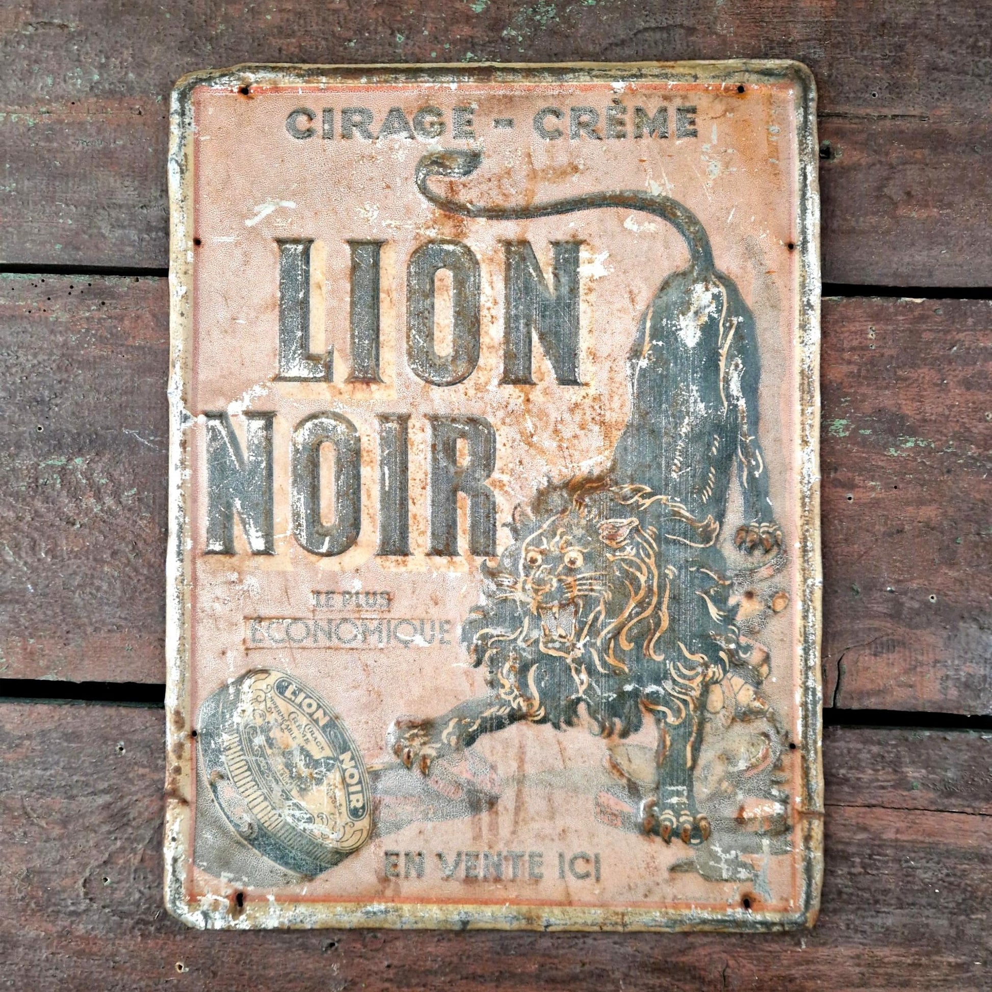publicite cirage lion noir