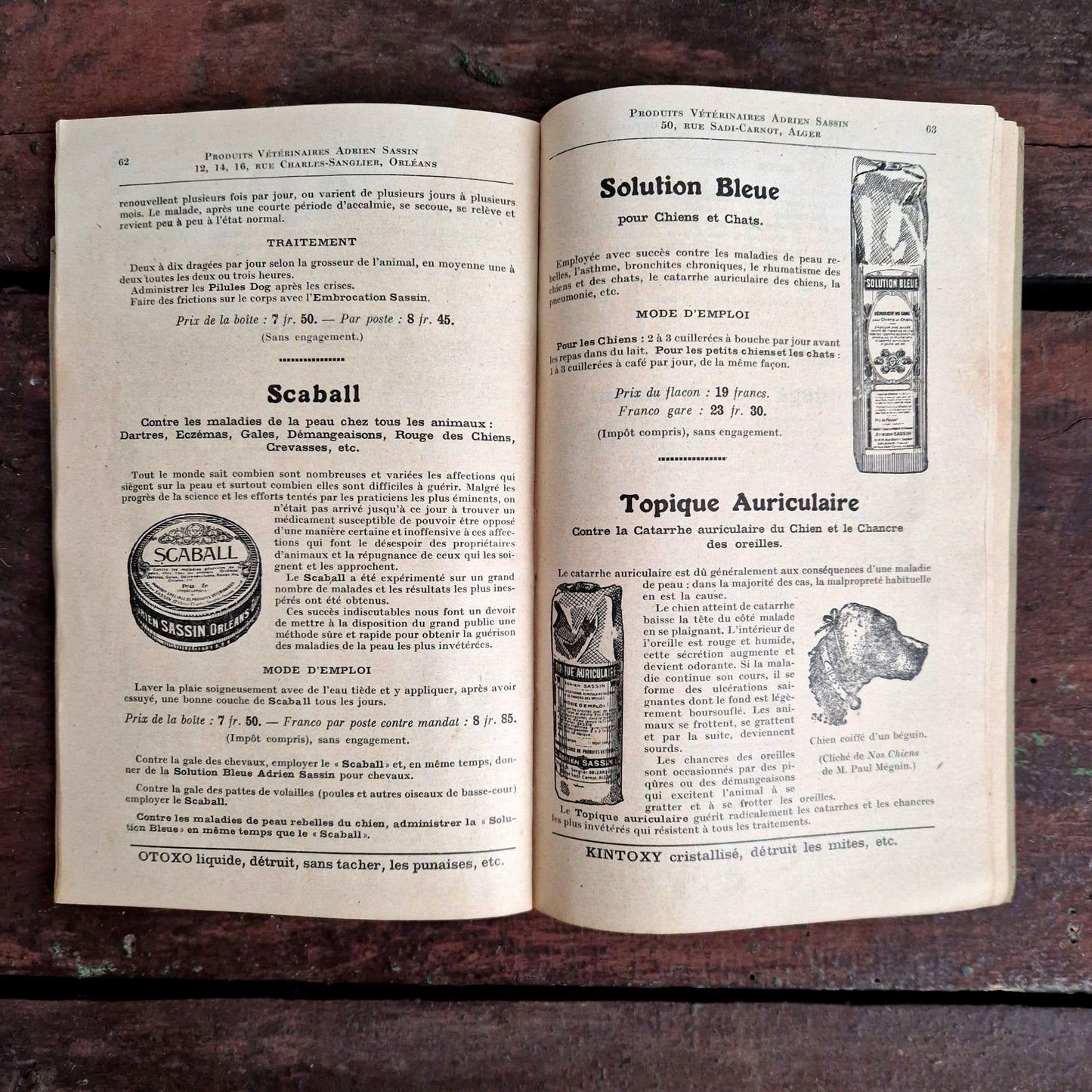 publicité pharmacie animale 1930