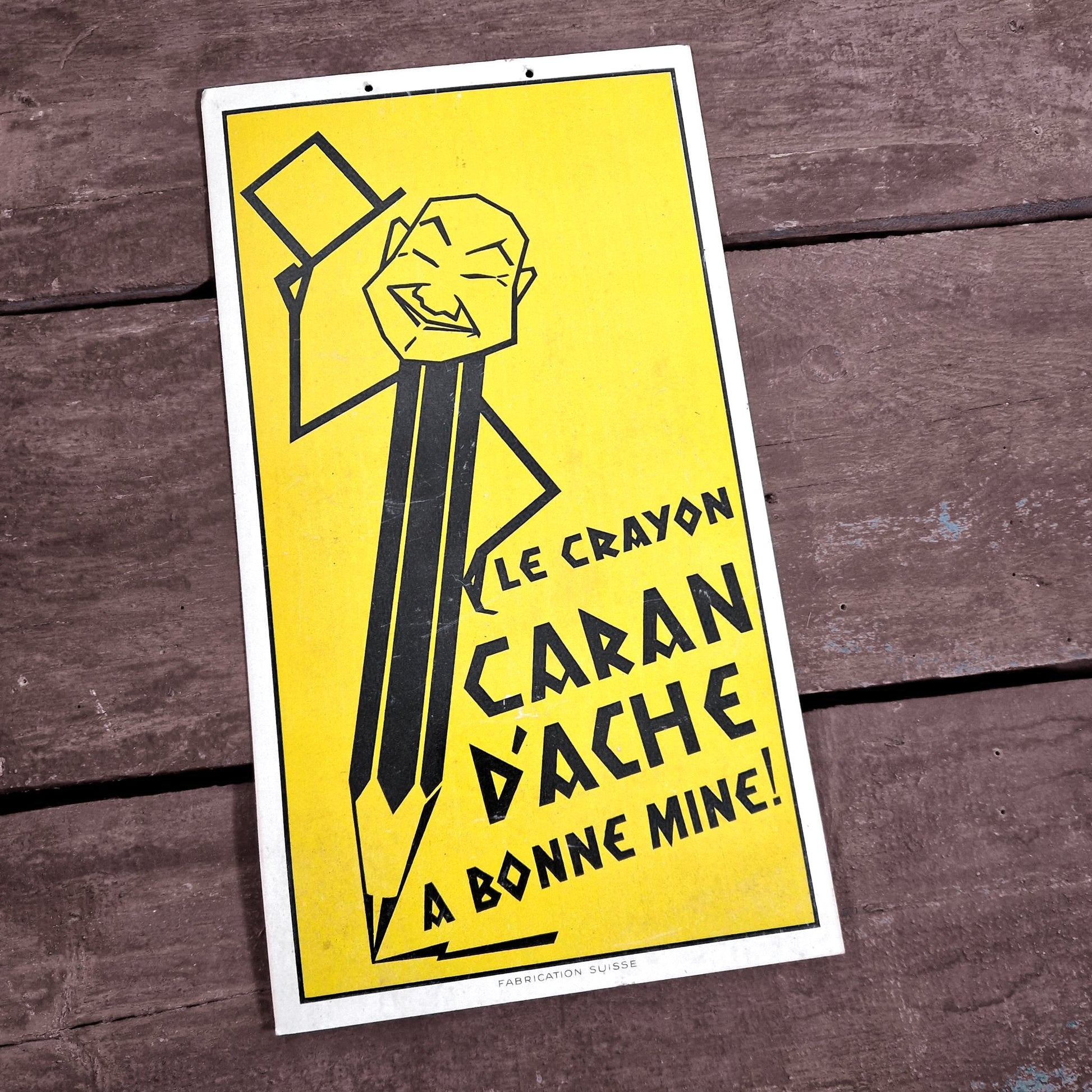 publiicte ancienne crayon bonne mine