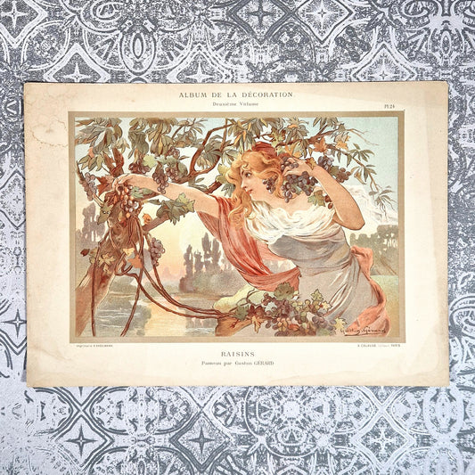 raisin gaston gerard art nouveau calavas