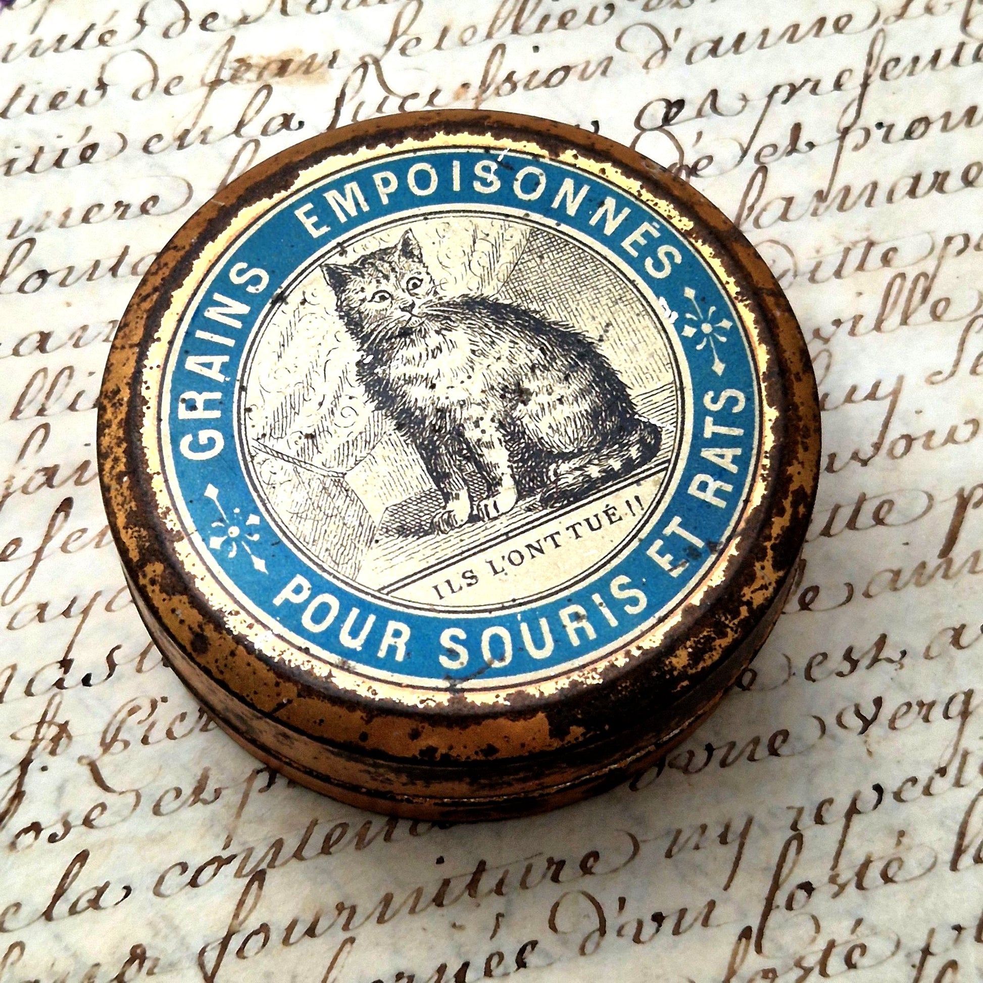 rare ancienne boite chat