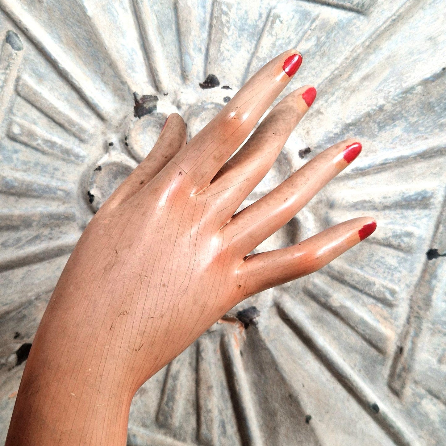 rare antique fashion hand prop