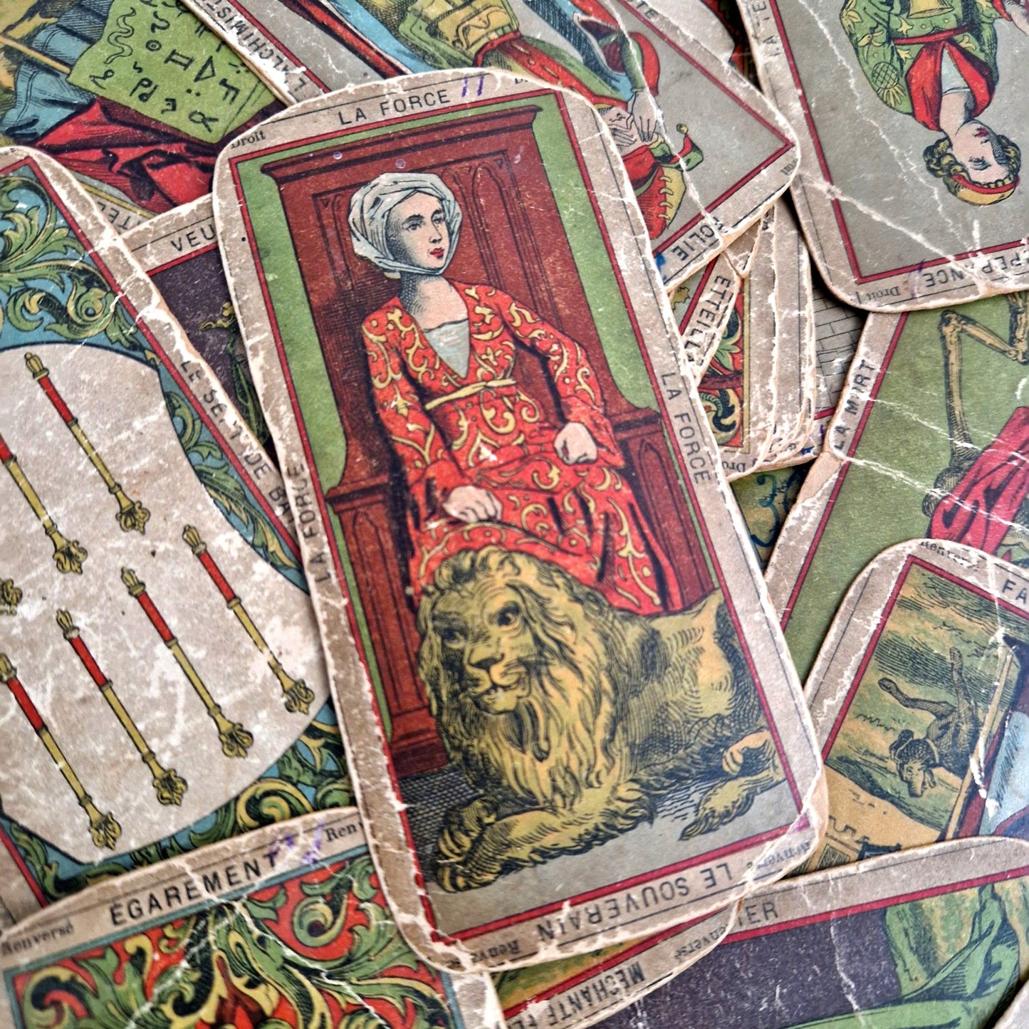 rare etteilla game, egyptian tarot