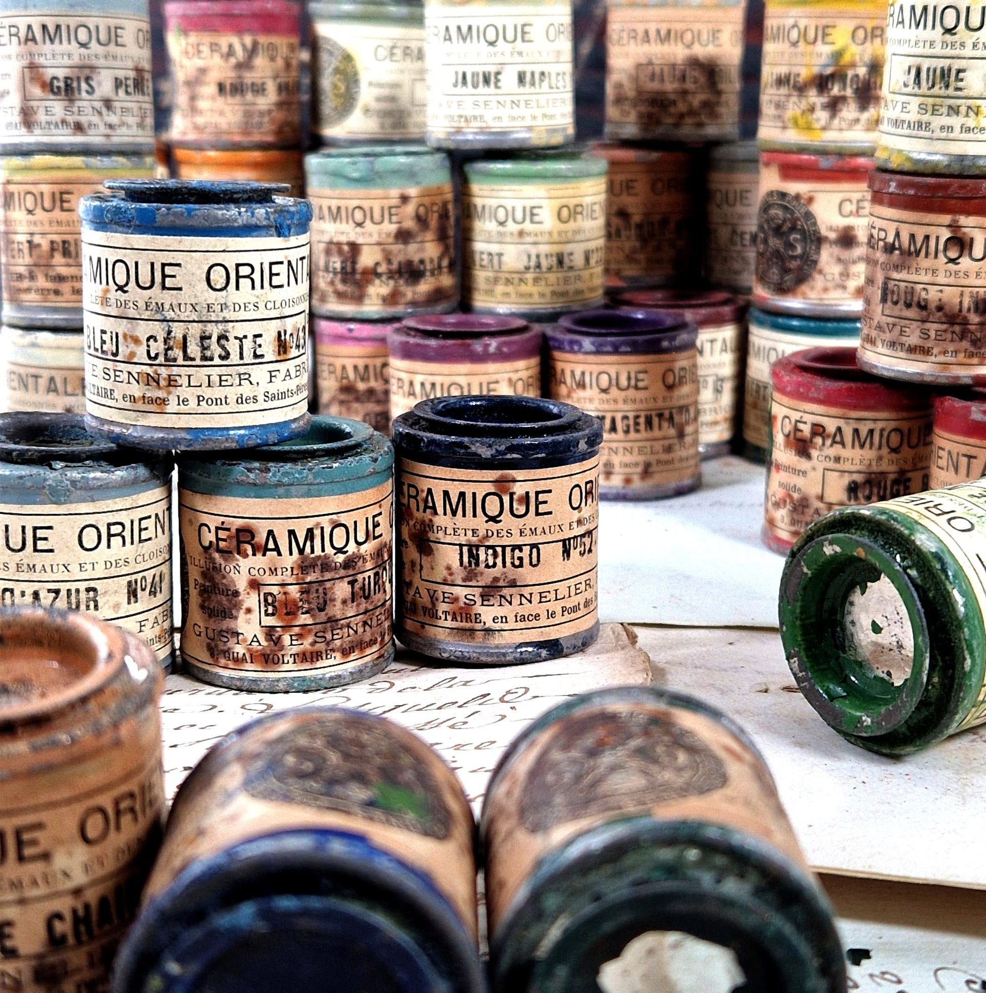 rare sennelier enamel pigments