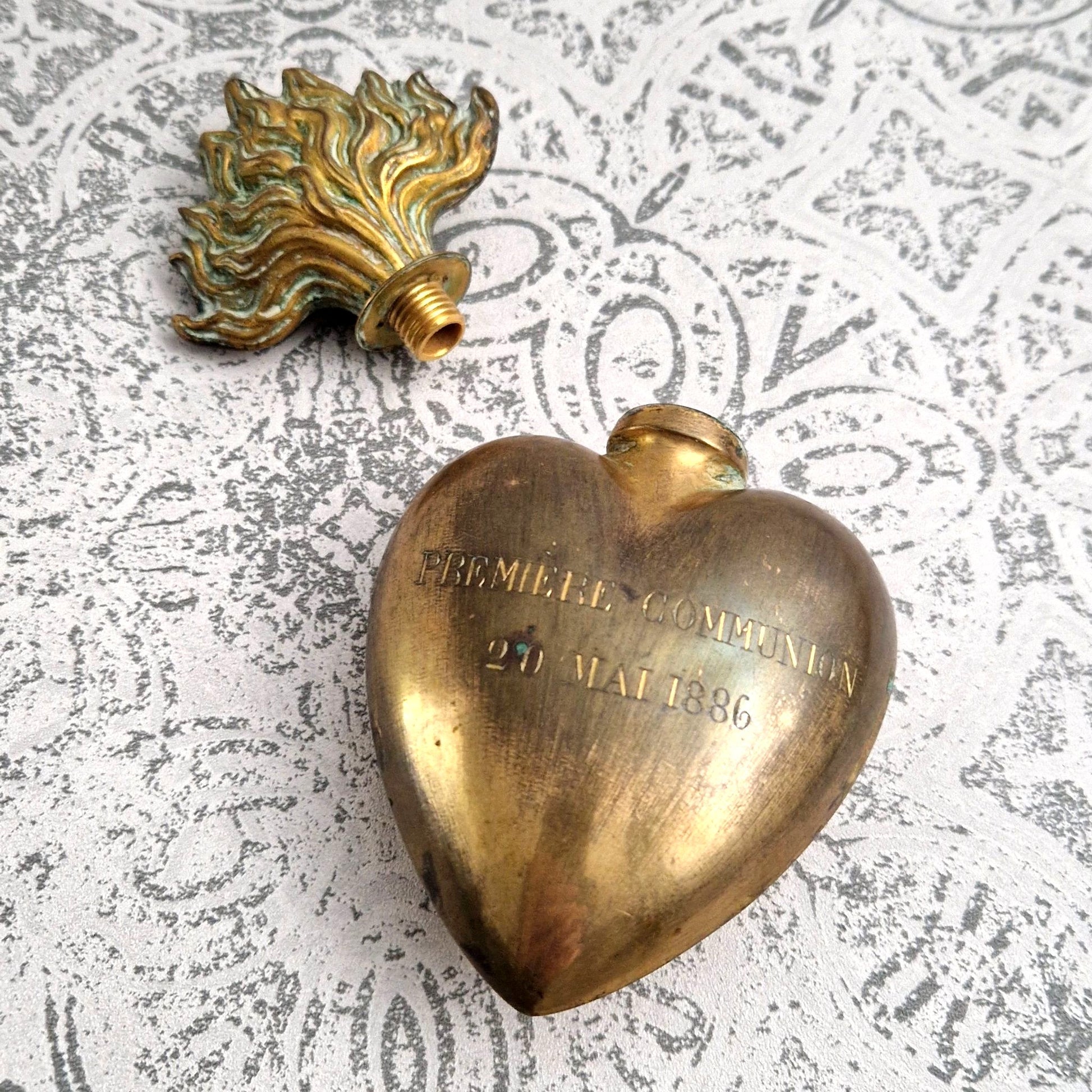 rare votive flask 19th century