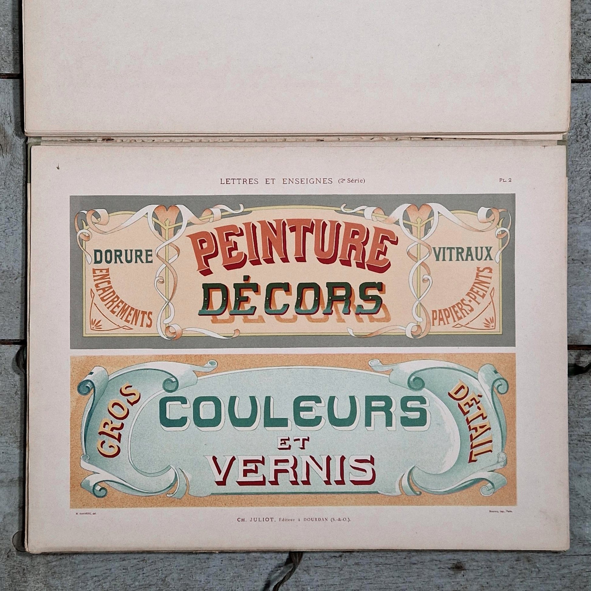 receuil lettrages peinture anciens