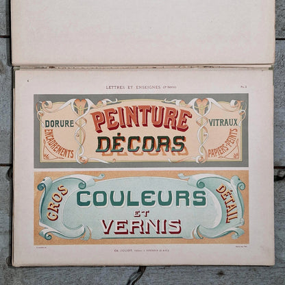 receuil lettrages peinture anciens