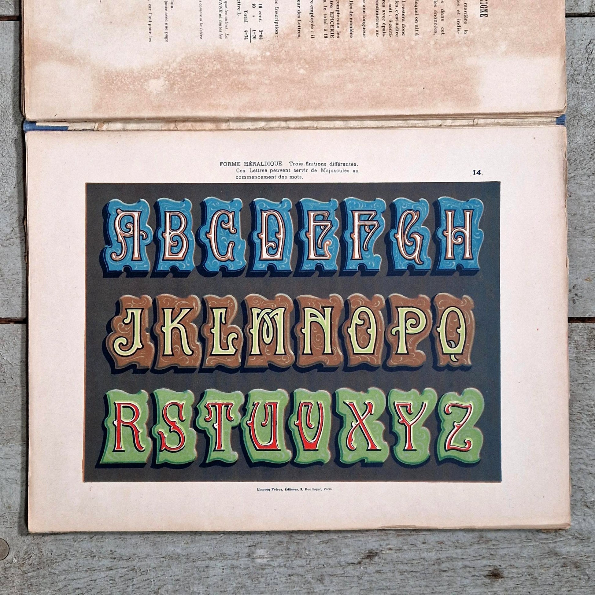 recueil typographie ancienne ramade