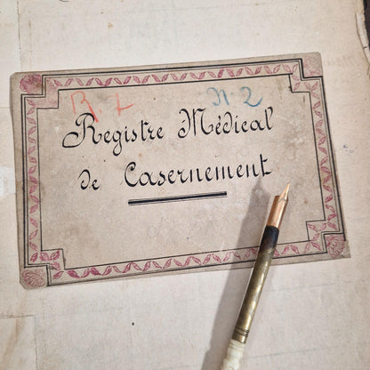 registre de casernement medecine militaire