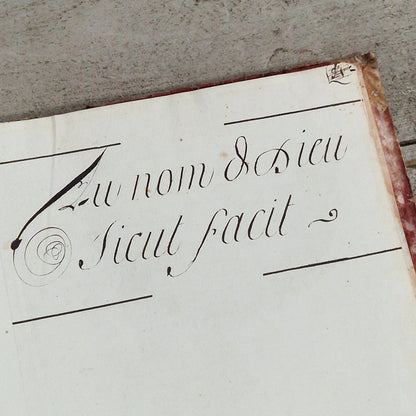 registre manuscrit epoque empire 1804