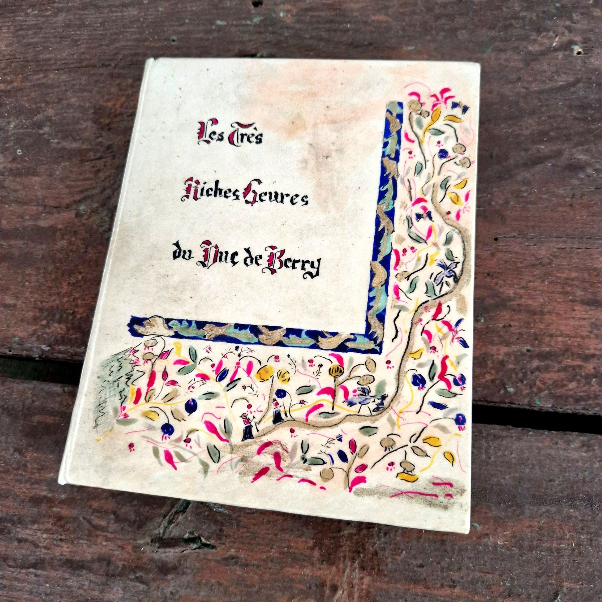 reliure peinte main tres riches heures