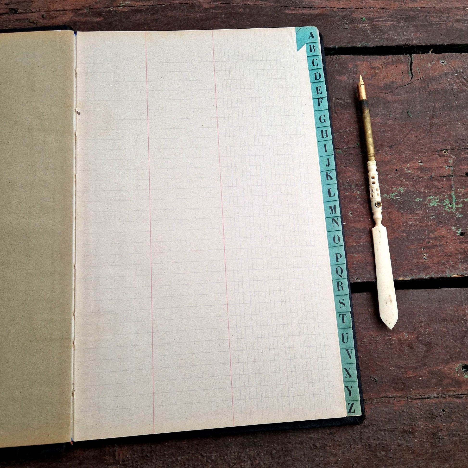 repertoire alphabetique ancien vierge