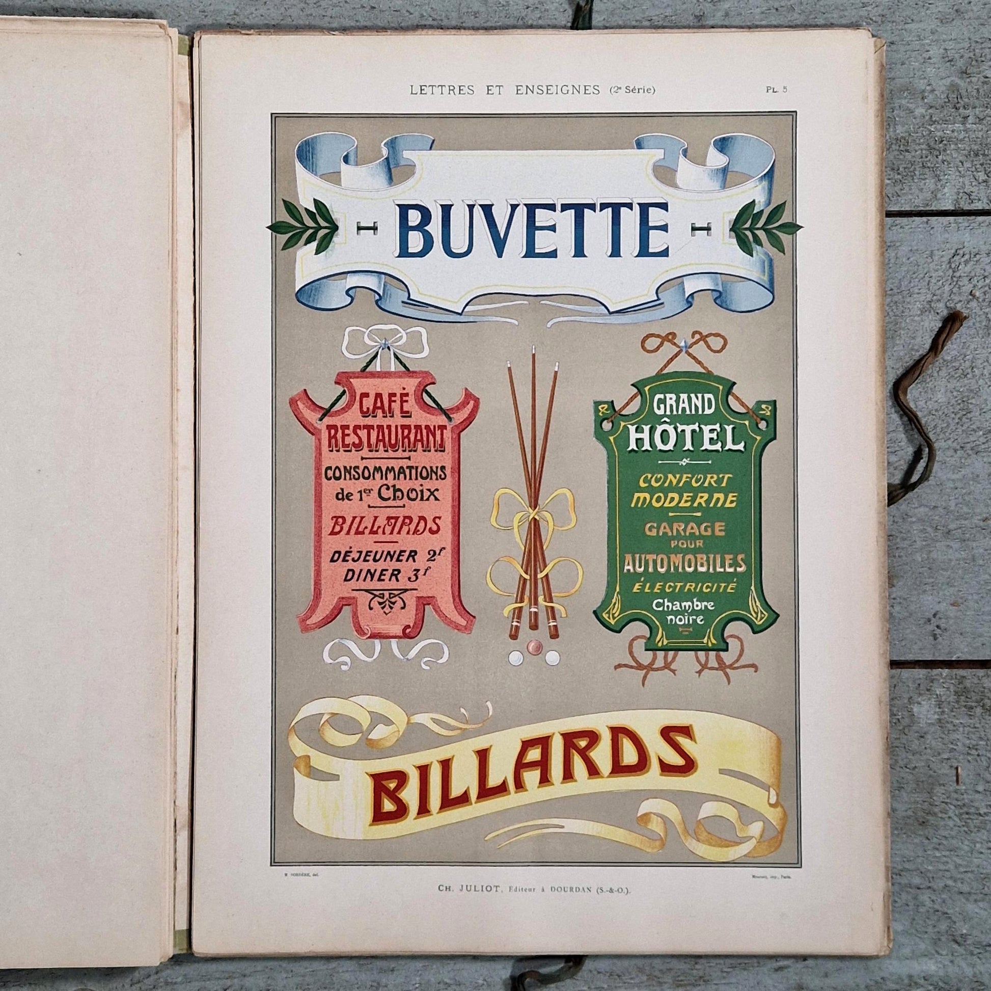 repertoire peintre en lettres ancien