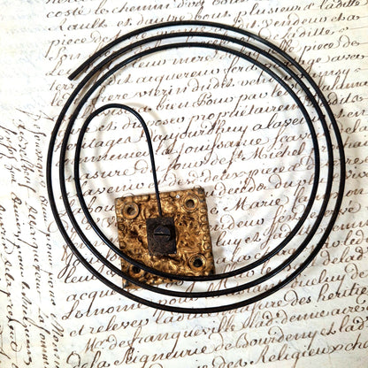 ressort de cloche ancienne bronze dore