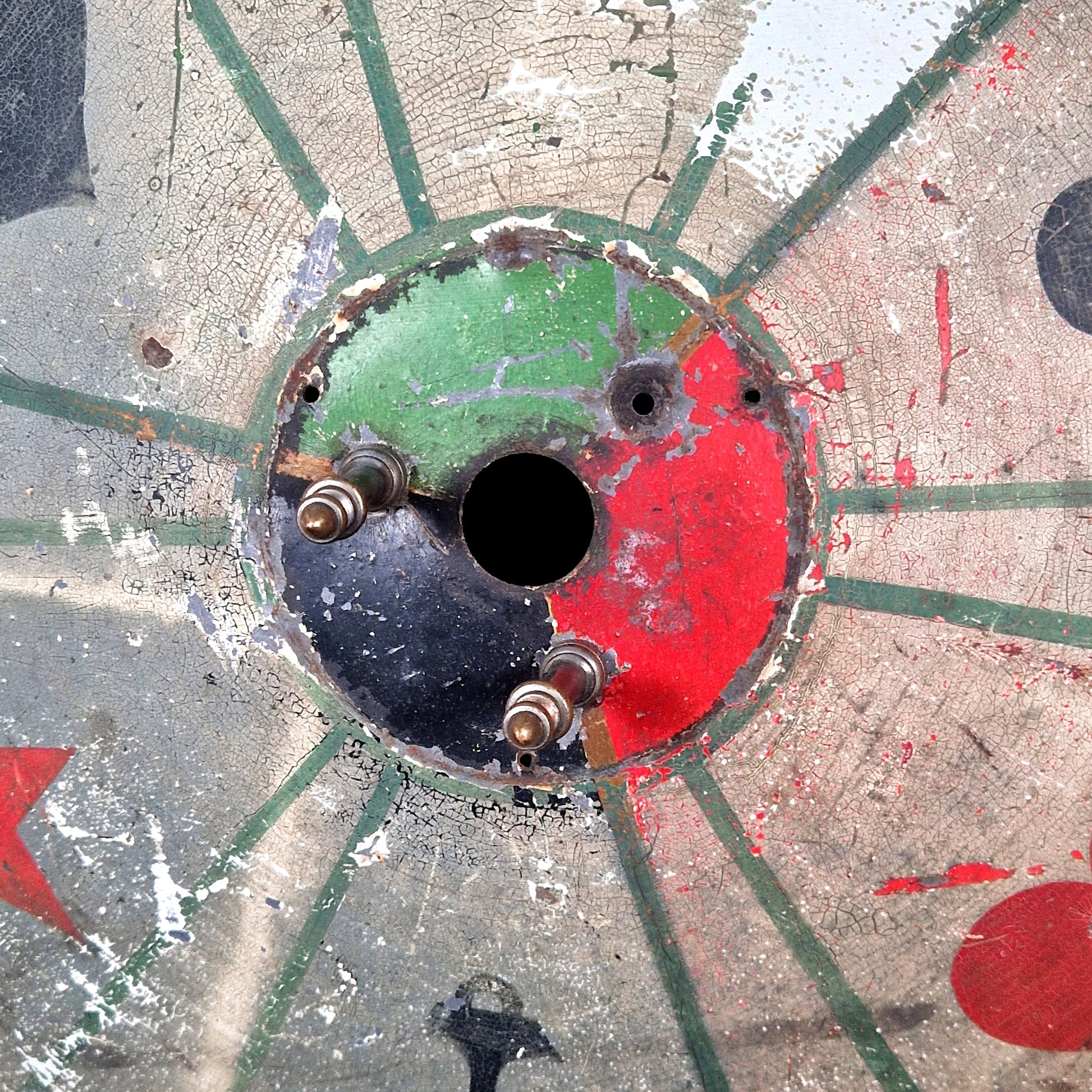 roue de loterie ancienne patine originale