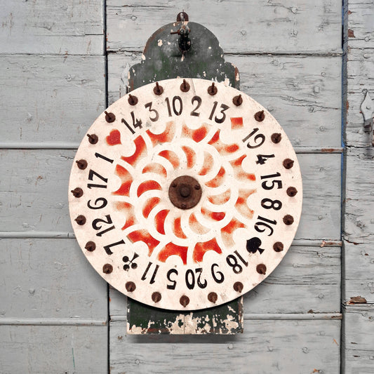 roue de loterie foraine ancienne