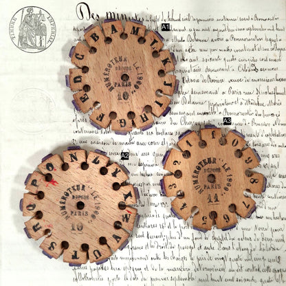 roue tampon typographique ancienne