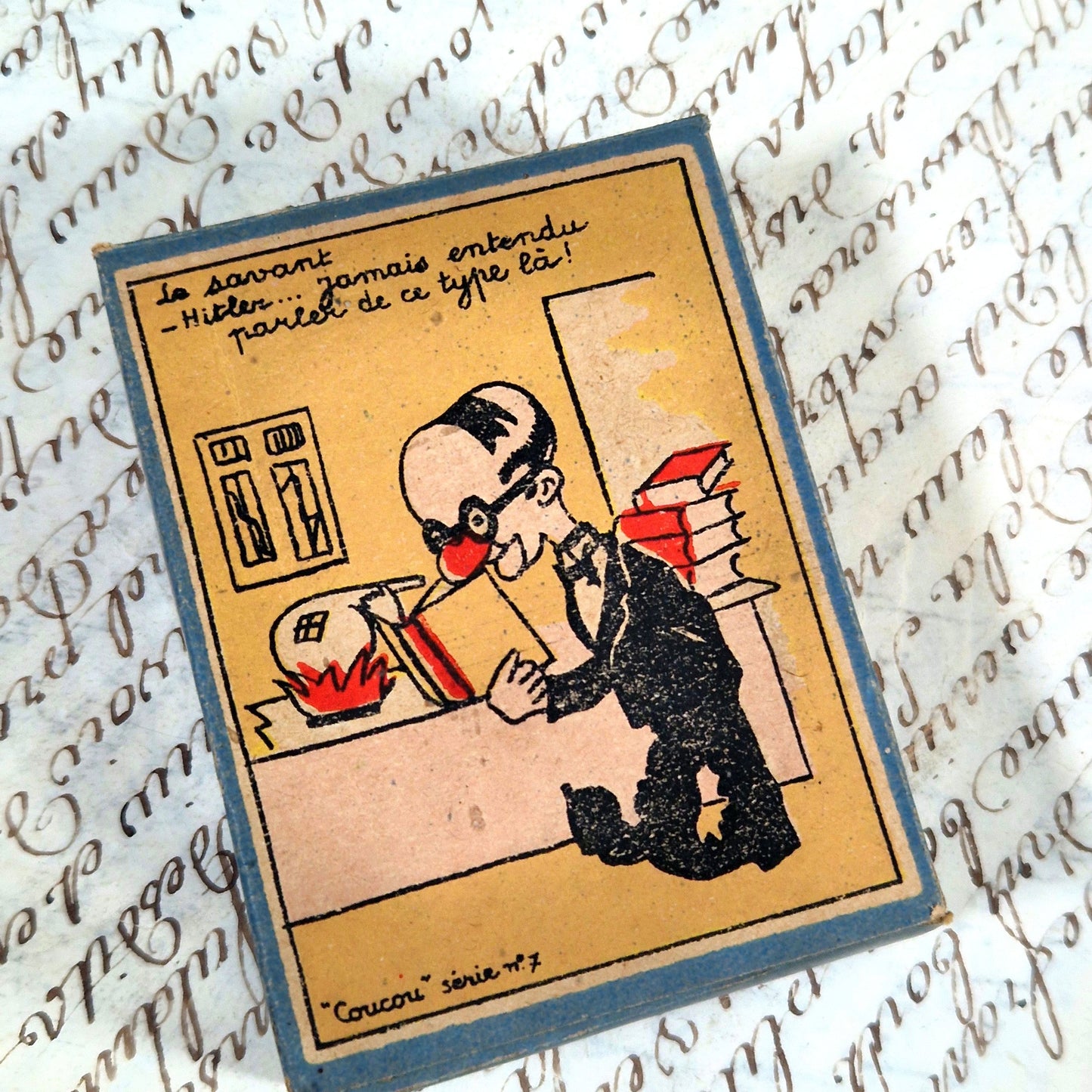 satirical propaganda box french 1945