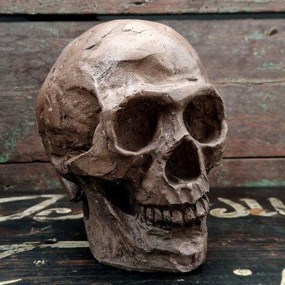 sculpture crane expressionniste, memento mori