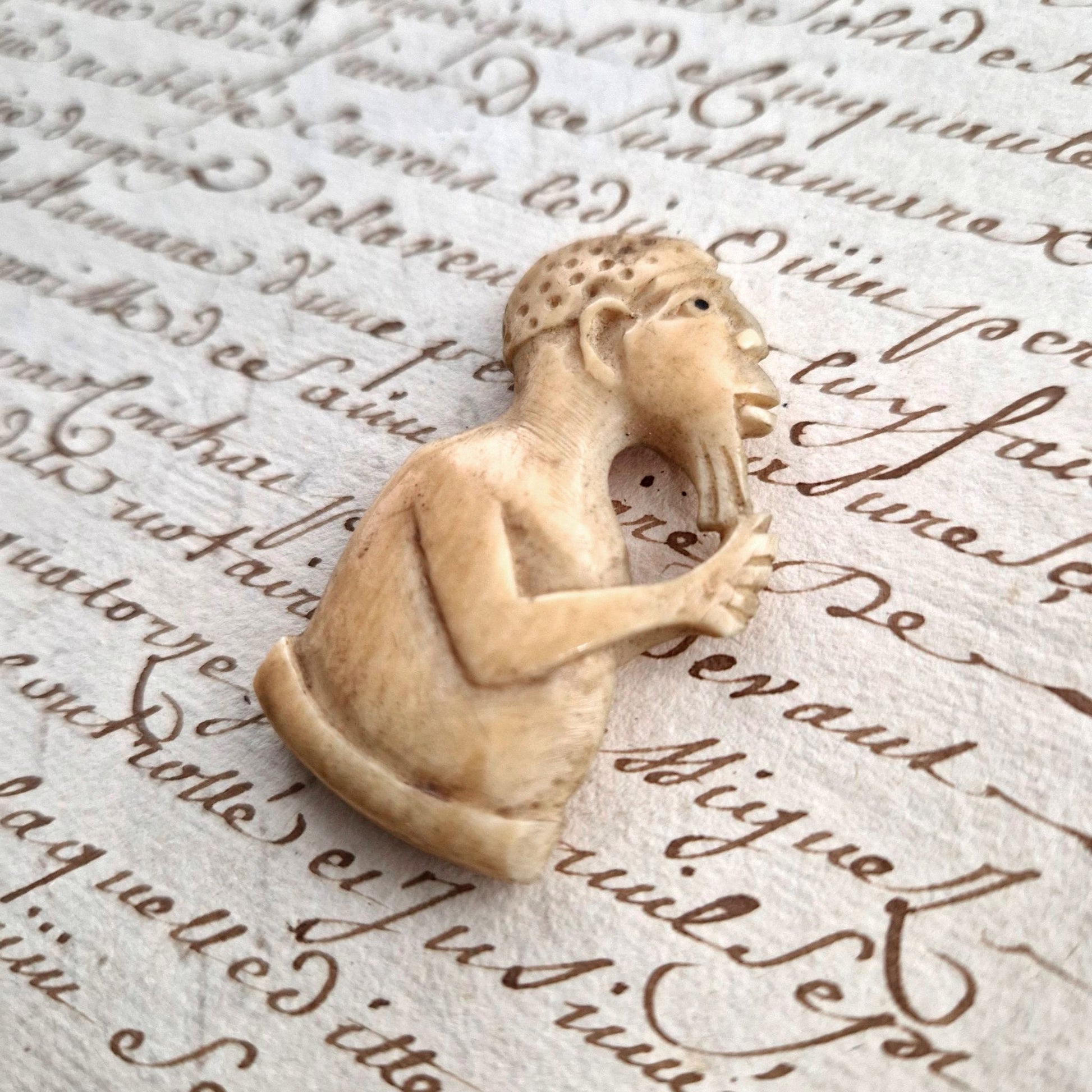 sculpture ethnique double face