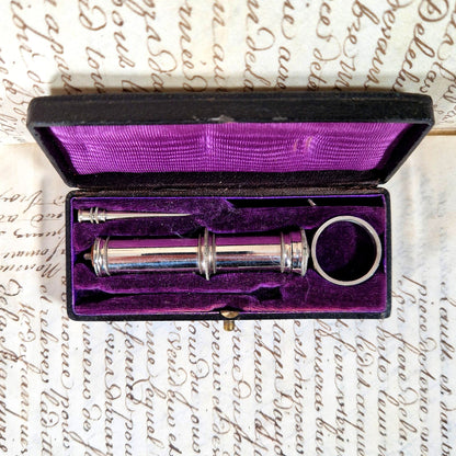 seringue nickelée coffret dentiste