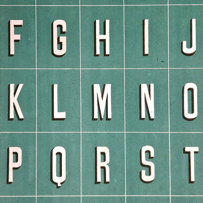 shadowed block alphabet antique print