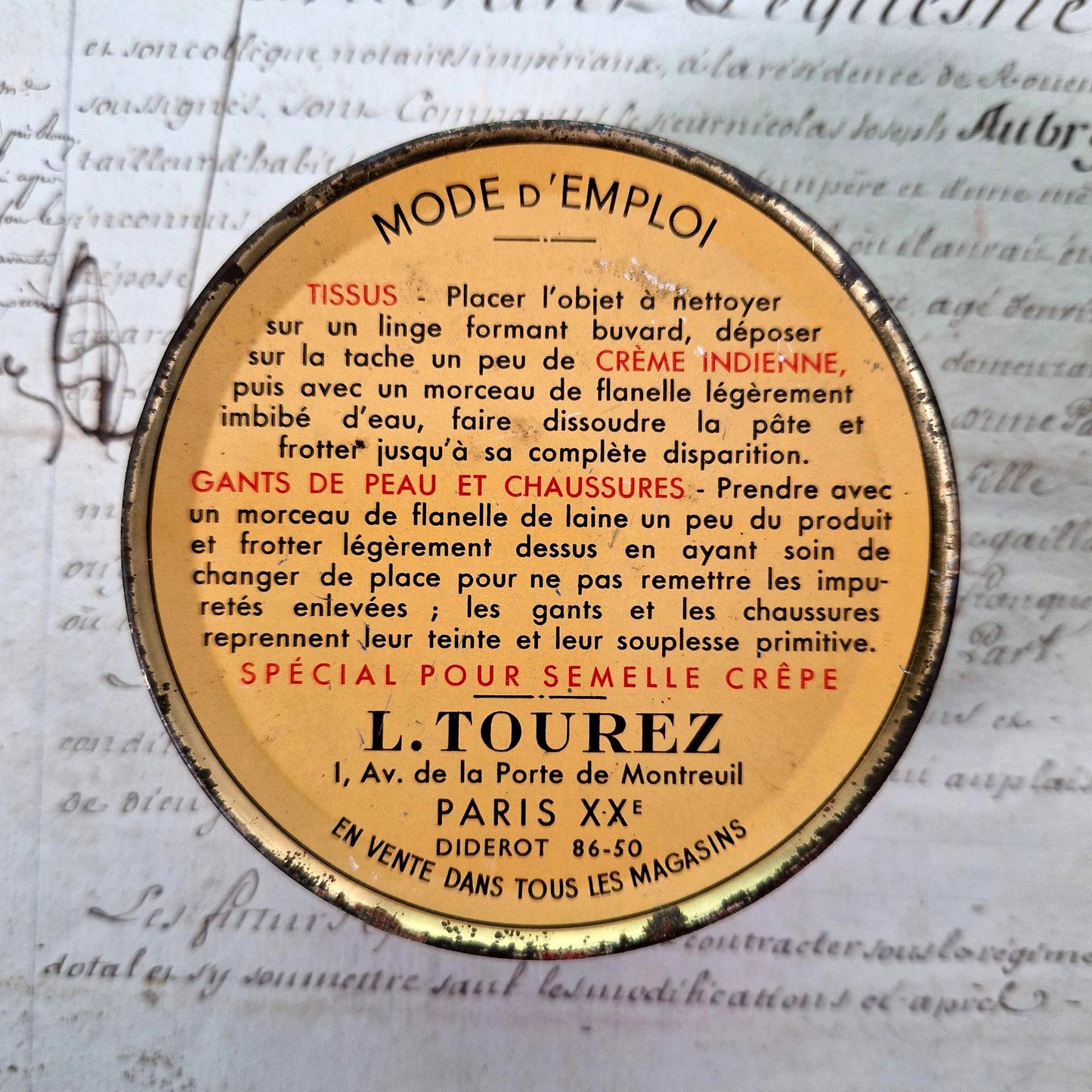 shoepolish indienne litho box