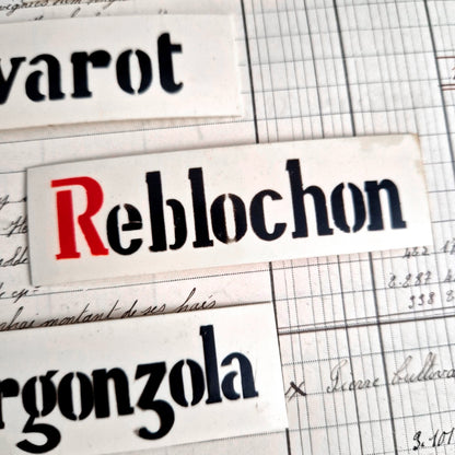 signaletique fromage gorgonzola vintage