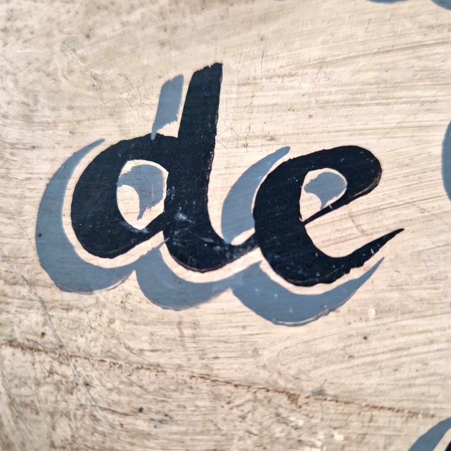 signaletique tole peinte ancienne