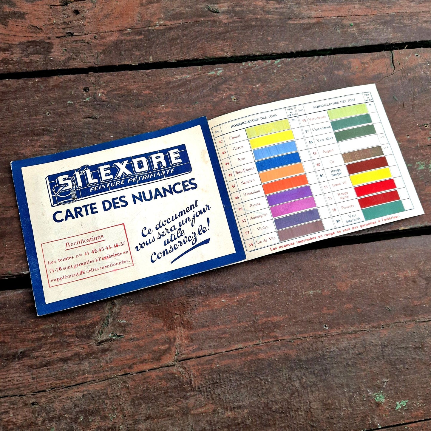 silexore 80 colors sample book