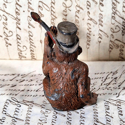 singe haut de forme figurine