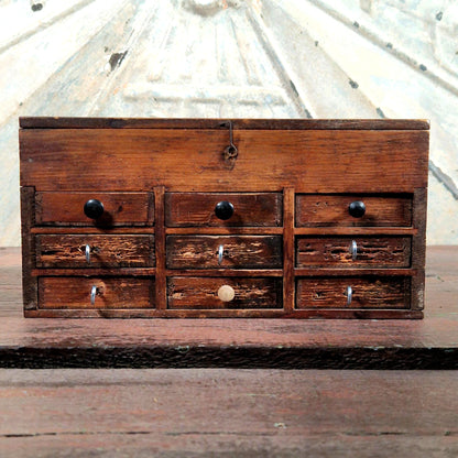 small wooden drawer cabinet workshop