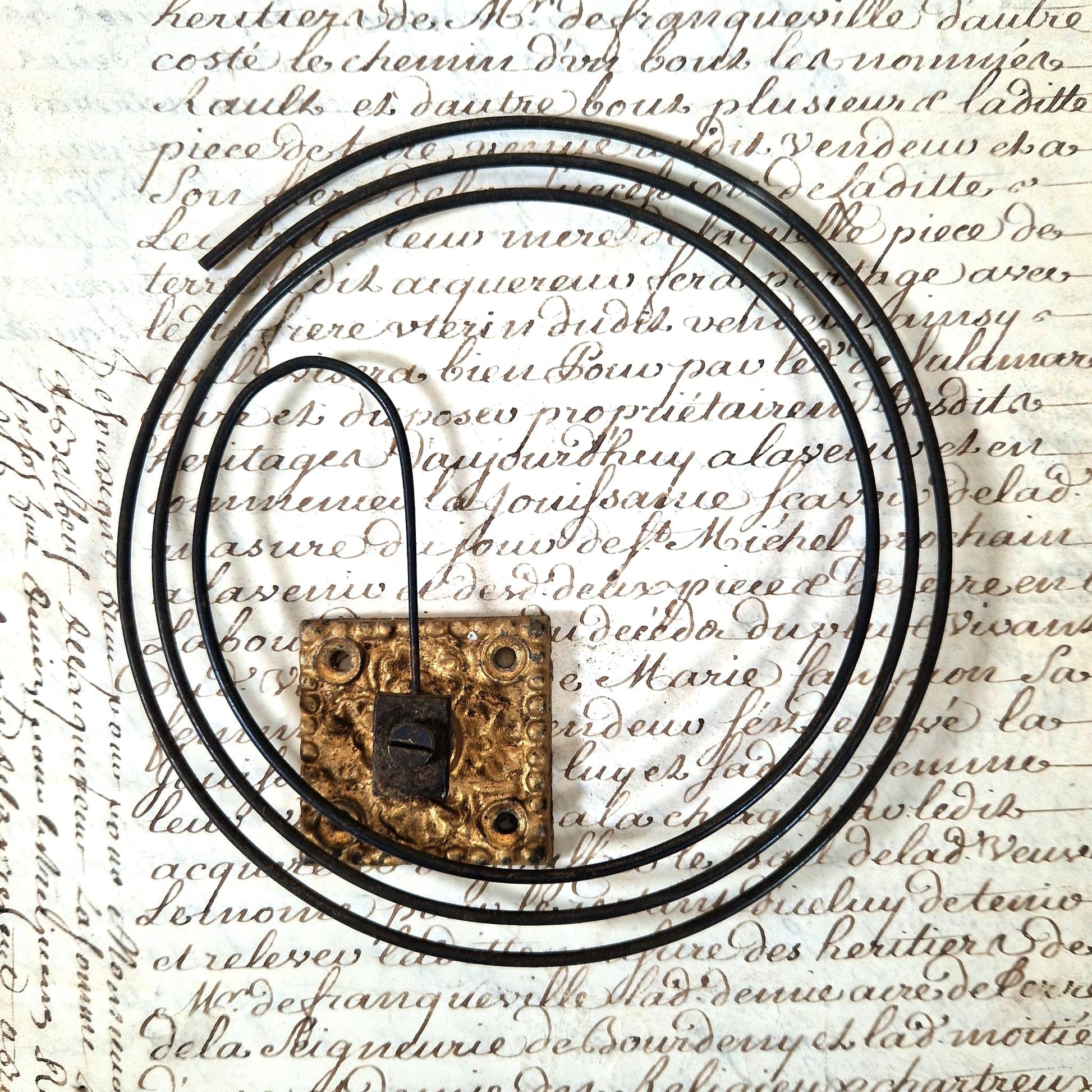 spirale horloge comtoise xixe