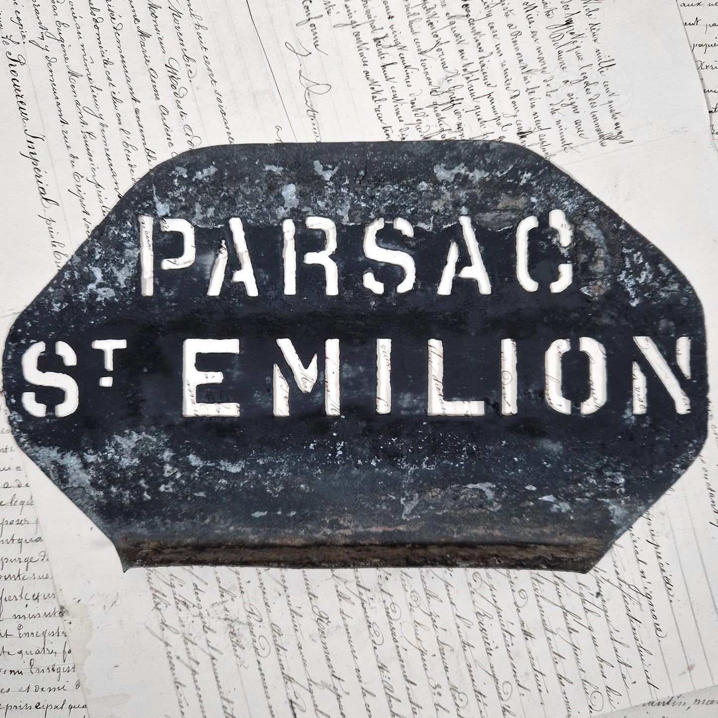 stencil metal saint-émilion
