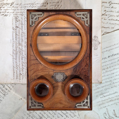 stereoscope bois de table 19e siecle