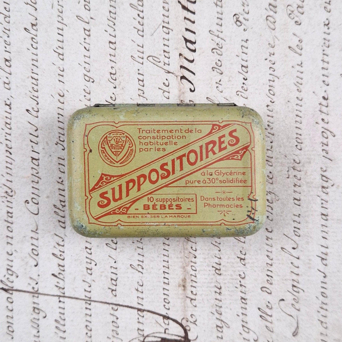 Boite « Suppositoires Bébés » à la glycérine, Vers 1920